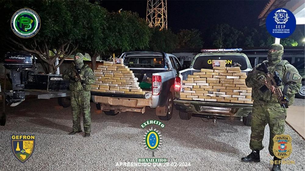 Traficantes morrem em confronto com Gefron e polícia apreende 130 tabletes de pasta base de cocaína