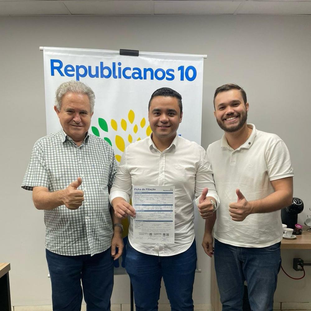 Pepê Miranda filia-se no Republicanos para dar continuidade ao legado político de seu Pai em Rondonópolis