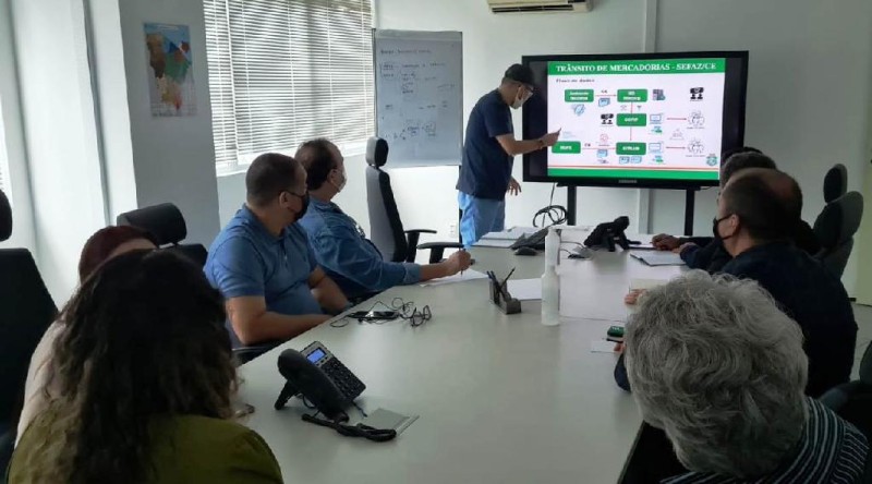 Comitiva de Mato Grosso visita Sefaz do Ceará para conhecer sistema de monitoramento por câmeras