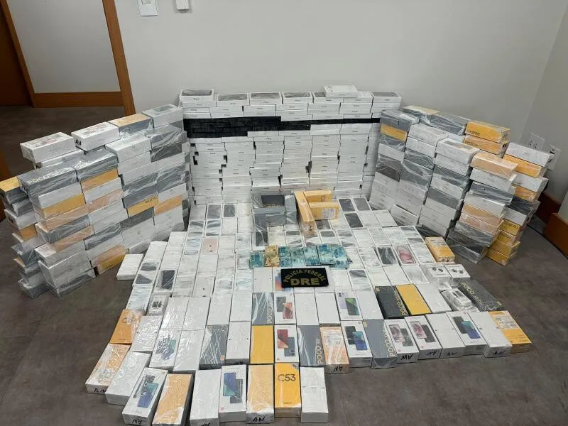 Ação integrada prende dois e apreende carga de celulares avaliada em R$ 2 milhões em Cuiabá