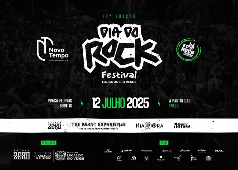 Lucas do Rio Verde realiza 10ª edição do Dia do Rock com shows e atrações culturais