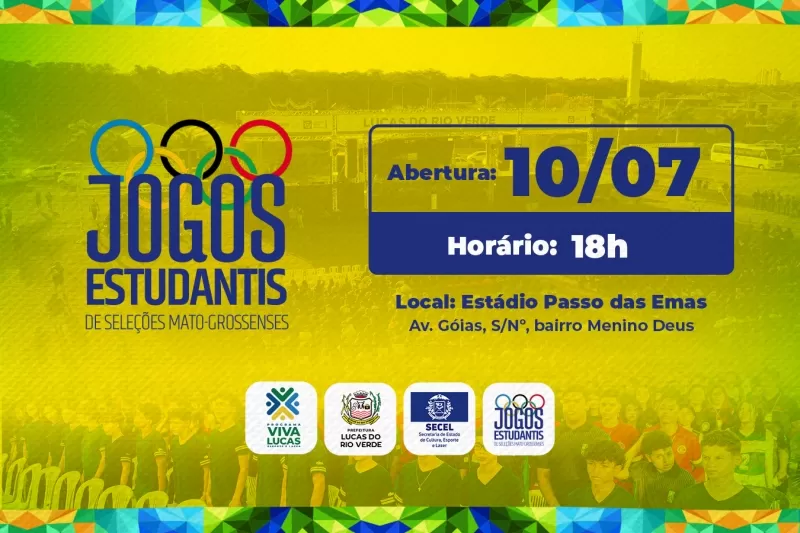Jogos Estudantis de Seleções Mato-grossenses acontecem em Lucas a partir de quinta-feira