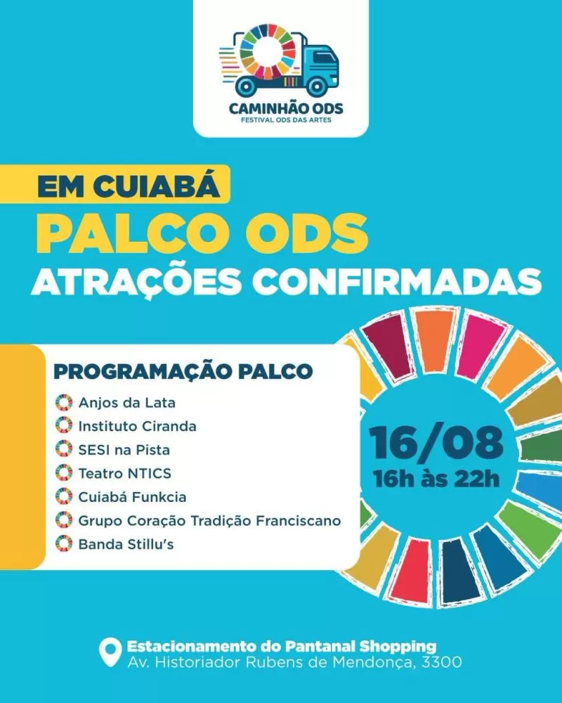 Pantanal Shopping recebe Festival ODS das Artes da ONU com atrações culturais e educativas gratuitas