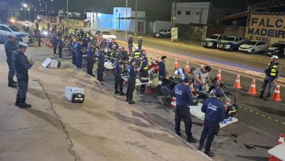 Quatro motociclistas são presos por embriaguez durante operação Lei Seca em VG 