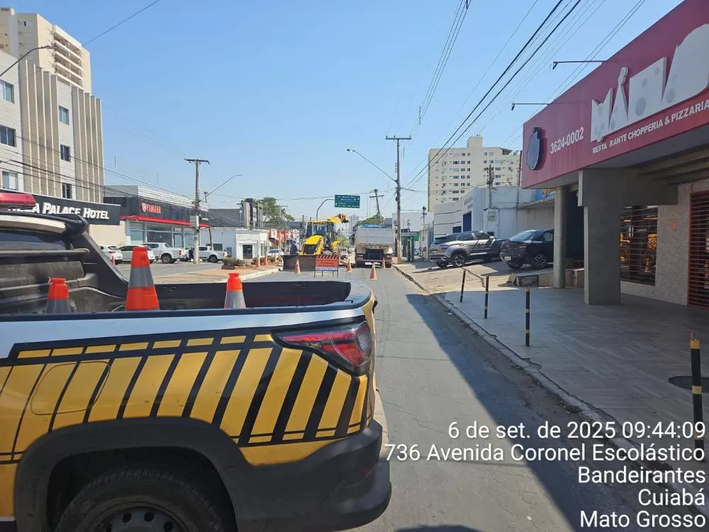 Semob informa interdição na Coronel Escolástico para reparo emergencial