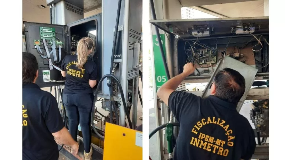 Operação identifica irregularidades em 11 bombas de combustíveis em postos de Cuiabá