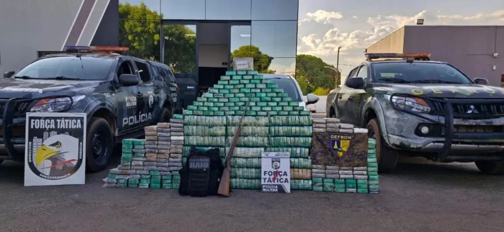 Forças de Segurança apreendem mais de 420 kg de drogas e gera prejuízo de R$ 9 milhões às facções criminosas