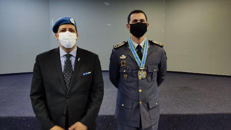 Comandante-geral da PM e mais 16 militares recebem honraria da Associação Brasileira das Força Internacionais de Paz