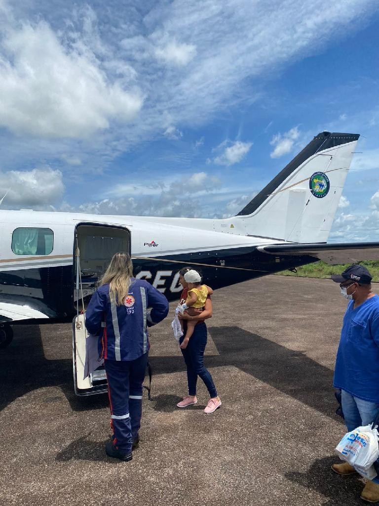 Ciopaer realiza transporte aeromédico de uma criança vítima de acidente doméstico