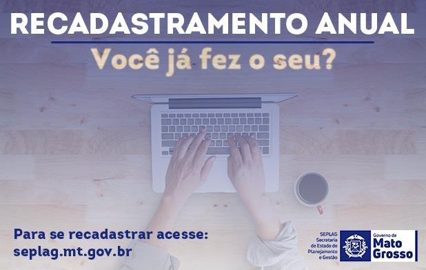 Recadastramento de servidores e empregados públicos ativos deve ser feito até o dia 31 de dezembro