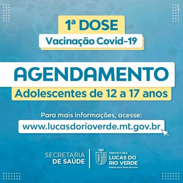 Covid-19: agendamento de primeira dose para pessoas entre 12 a 17 anos continua disponível