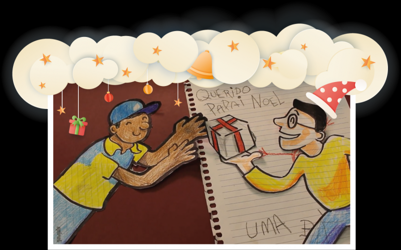 Alunos da Escola Érico Veríssimo participam da campanha Papai Noel dos Correios