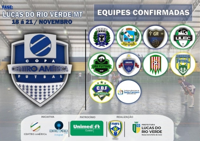 Lucas do Rio Verde recebe etapa da Copa Centro América de Futsal