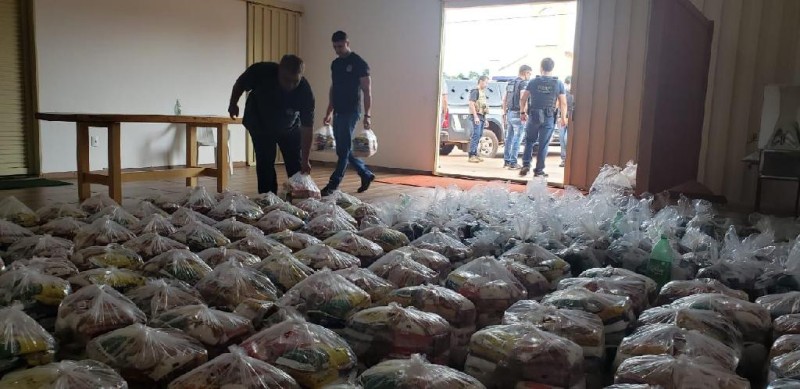 Cestas básicas apreendidas durante investigação vão beneficiar 100 famílias em Rondonópolis