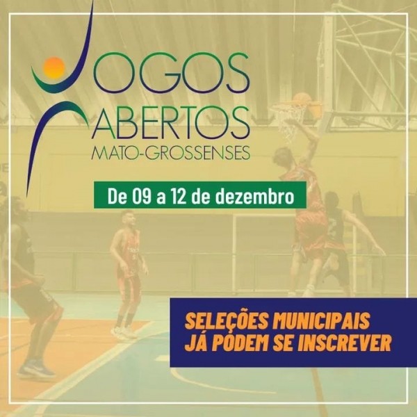 Estão abertas as inscrições para os Jogos Abertos em Lucas do Rio Verde