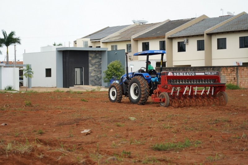 Terrenos do município começam a receber plantio do Programa Grama Legal