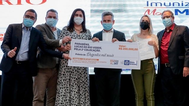 Lucas do Rio Verde é referência em imunização e recebe prêmio do Governo do Estado