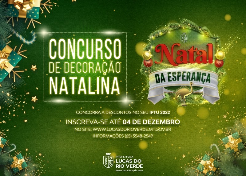 Cultura lança concurso de decoração natalina com descontos no IPTU para ganhadores