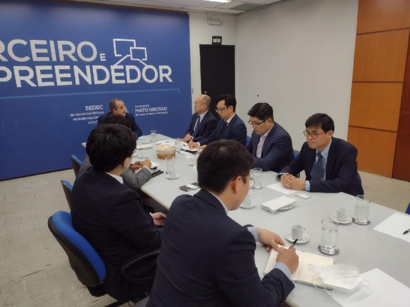 Delegação da Coréia do Sul estreita laços comerciais com Mato Grosso