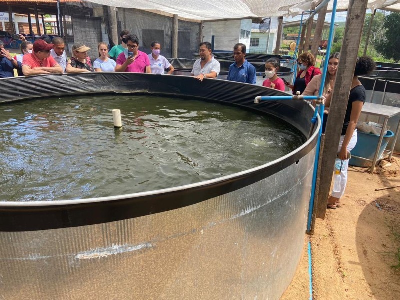 Técnicos da Sedec conhecem produção de pescado de três cidades de MT