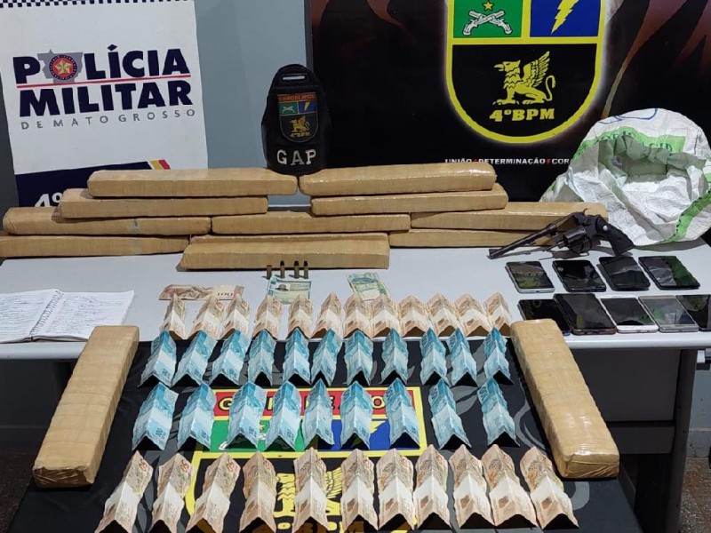 GAP apreende 13 kg de maconha e prende quadrilha em Várzea Grande