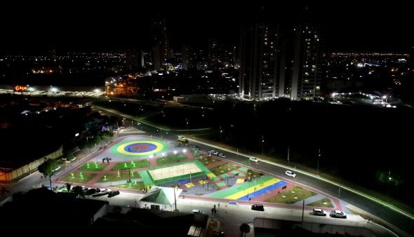 Prefeitura de Cuiabá entrega 'super praça' no Jardim das Américas