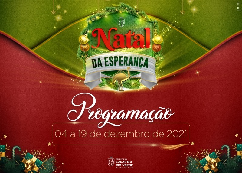 Natal da Esperança começa neste sábado, dia 04 de dezembro