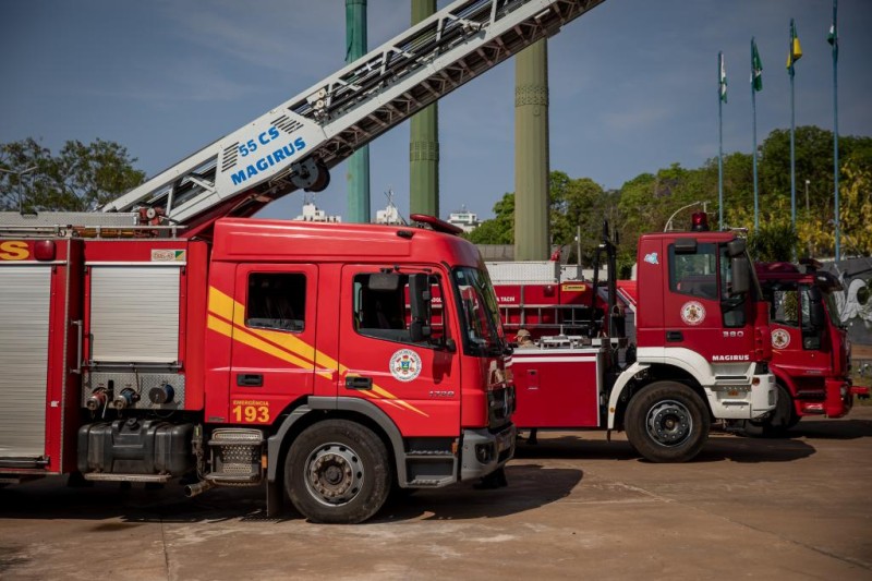 Sugestão de pauta: Governo do Estado entrega 17 novas viaturas para o Corpo de Bombeiros de MT