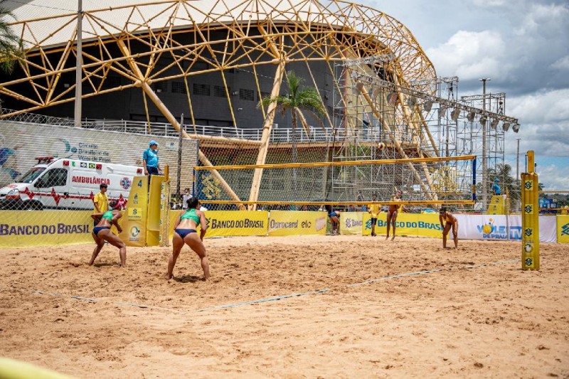 Títulos de campeões do Circuito Brasileiro Open de Vôlei de Praia começam a ser disputados em Cuiabá