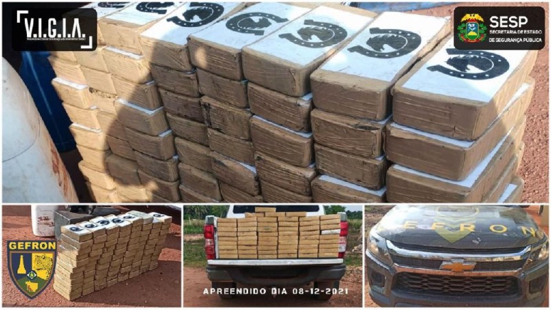 Gefron apreende quase 200 kilos de entorpecentes e recupera veículo; prejuízo ao crime ultrapassa R$ 4 milhões
