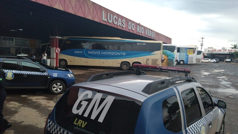 Patrulhamento especial atua na rodoviária de Lucas do Rio Verde para maior segurança